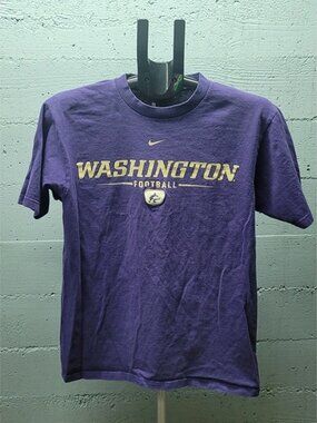 Nike Washington Huskies Purple Football Tee Shirt Small